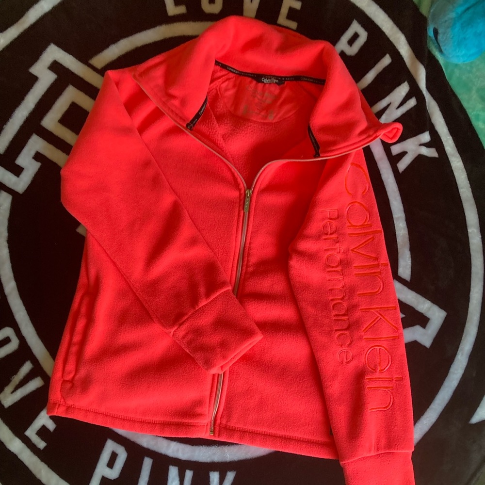 Calvin Kline womans fleece full Zip Size large 📬SEND ANY OFFER 🖋